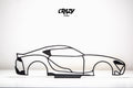 Toyota Supra MK5 Car Line Art