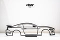 Ford Mustang Car Line Art