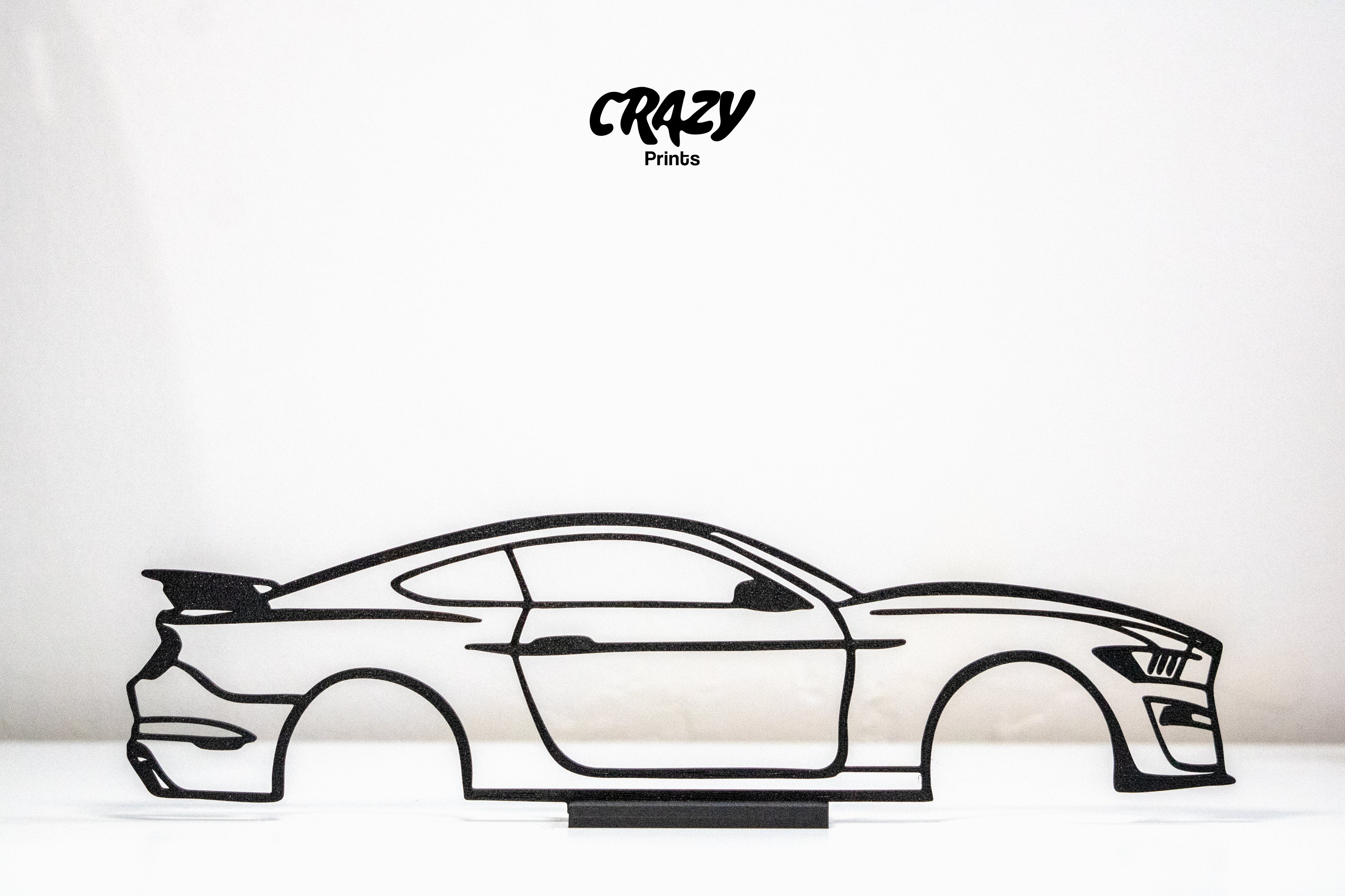 Ford Mustang Car Line Art