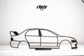 Mitsubishi Evolution 8 Car Line Art