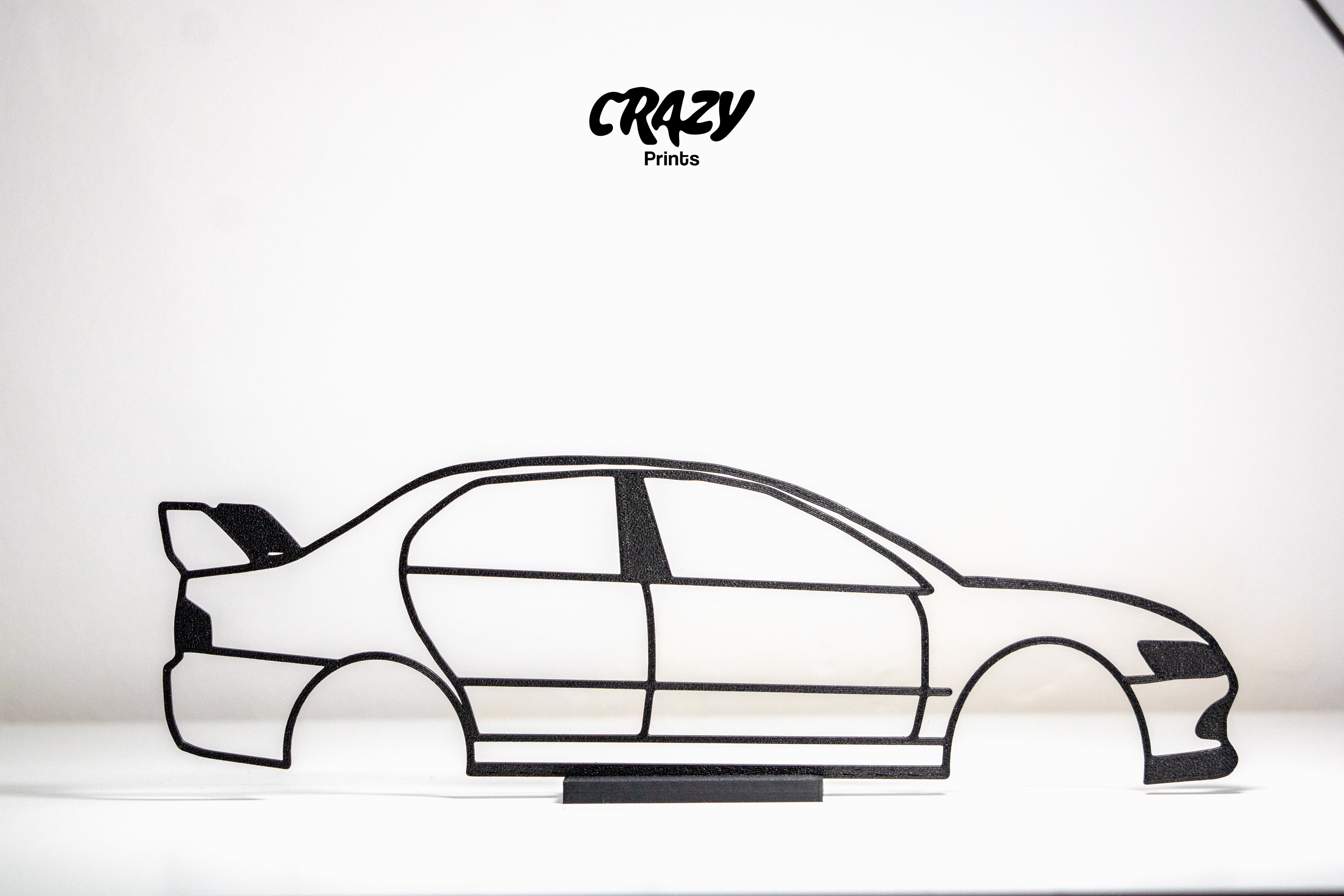 Mitsubishi Evolution 8 Car Line Art
